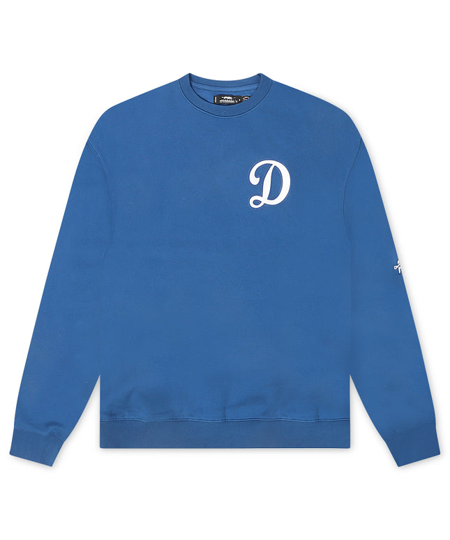 Pro Standard Dodgers Script Wingspan Crewneck - Blue