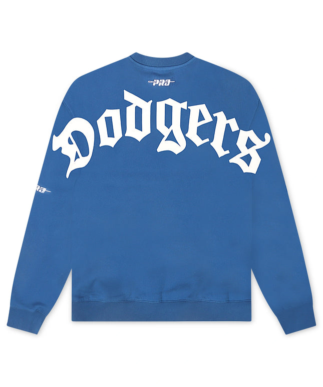 Pro Standard Dodgers Script Wingspan Crewneck - Blue