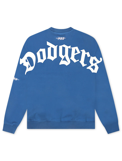 Pro Standard Dodgers Script Wingspan Crewneck - Blue