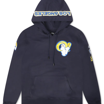 Pro Standard LA Rams Chenille Hoodie - Navy