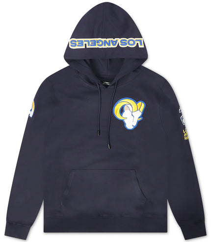 Pro Standard LA Rams Chenille Hoodie - Navy