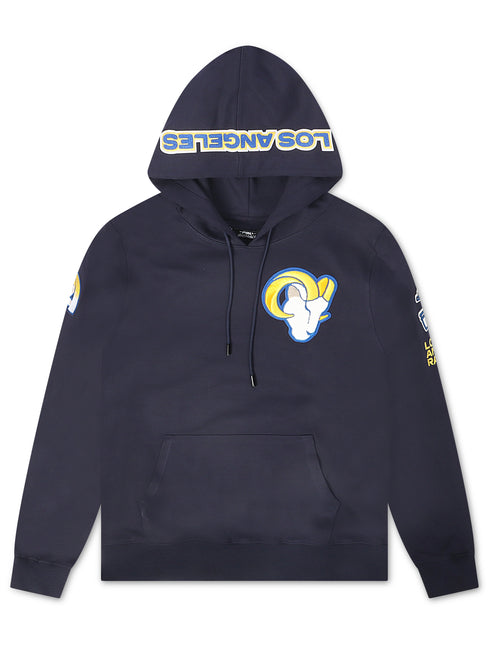 Pro Standard LA Rams Chenille Hoodie - Navy