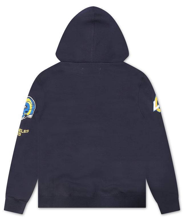 Pro Standard LA Rams Chenille Hoodie - Navy