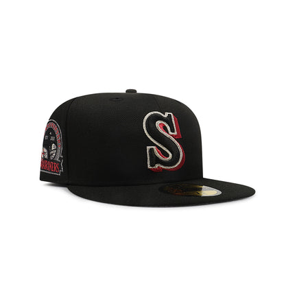 New Era 5950 Seattle Mariners 30th Anniversary Hat - Black/Red