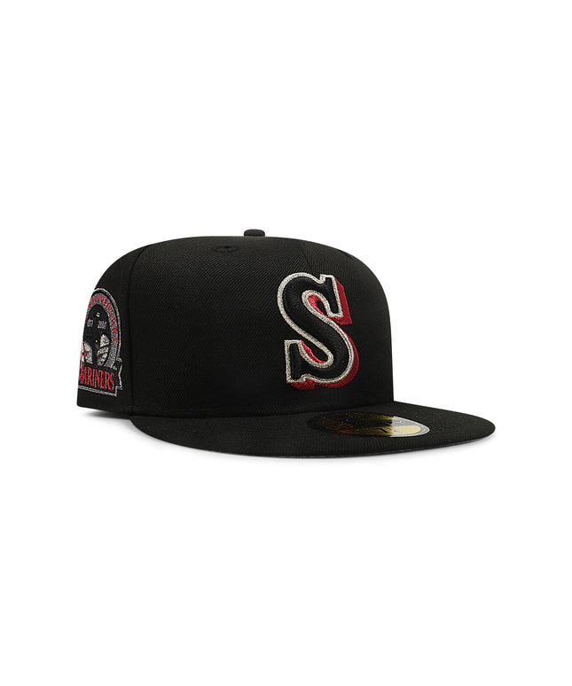 New Era 5950 Seattle Mariners 30th Anniversary Hat - Black/Red