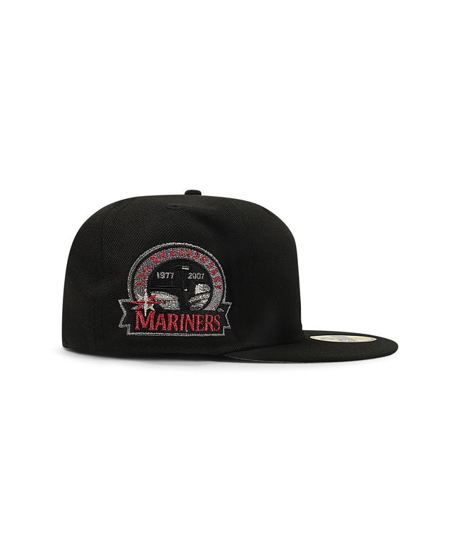 New Era 5950 Seattle Mariners 30th Anniversary Hat - Black/Red