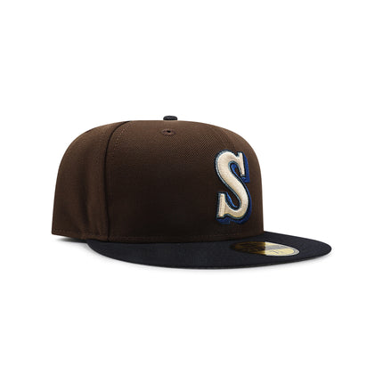 New Era 5950 Seattle Mariners Hat - Walnut