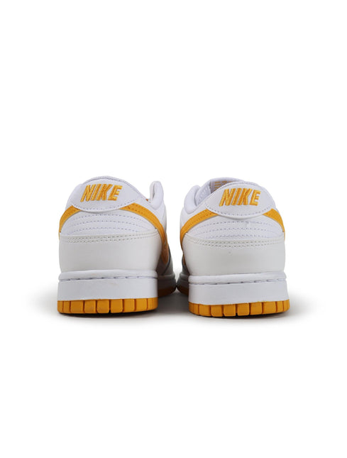 NIKE MENS NIKE DUNK LOW RETRO - WHITE/GOLD NIKE