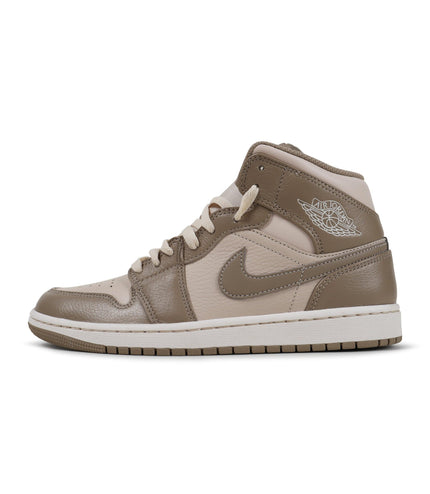 AIR JORDAN MENS 1 MID - LIGHT BROWN AIR JORDAN