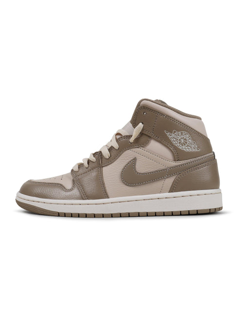 AIR JORDAN MENS 1 MID - LIGHT BROWN AIR JORDAN