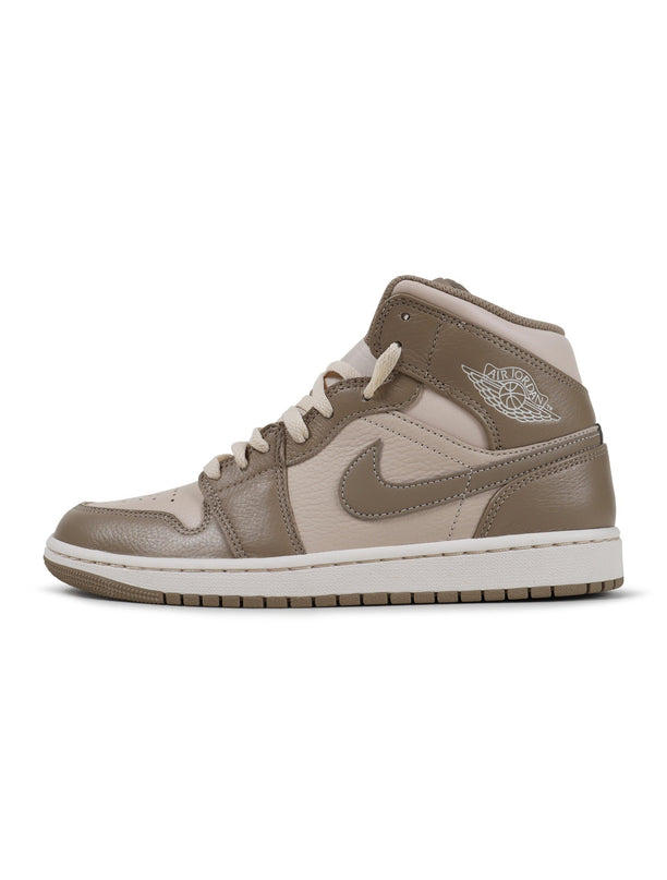 AIR JORDAN MENS 1 MID - LIGHT BROWN AIR JORDAN