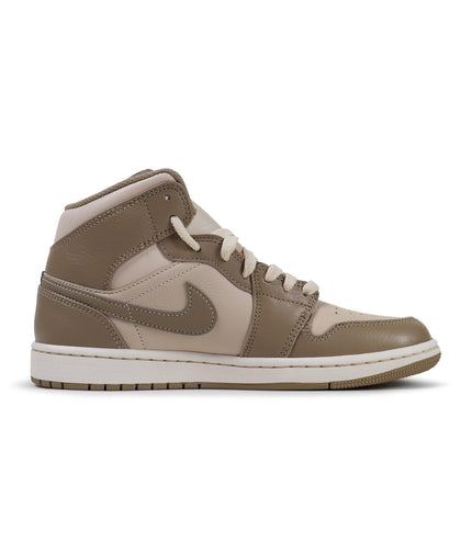 AIR JORDAN MENS 1 MID - LIGHT BROWN AIR JORDAN