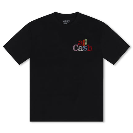All Cash Hold Bands Rhinestone Tee - Multicolor