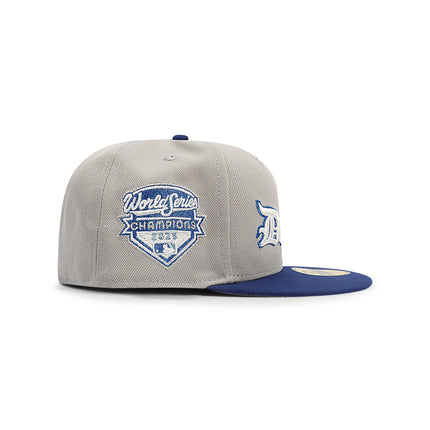 New Era 5950 Dodgers Champions Script Hat - Grey