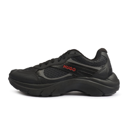 Hugo Boss Mens Trainers Leather Mesh - Black
