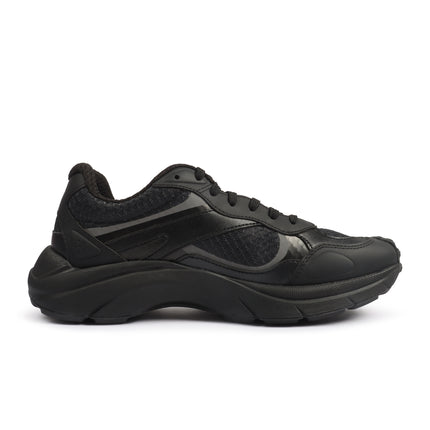 Hugo Boss Mens Trainers Leather Mesh - Black