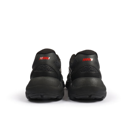 Hugo Boss Mens Trainers Leather Mesh - Black