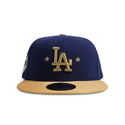 New Era 5950 Dodgers World Series Champs - Blue/Gold