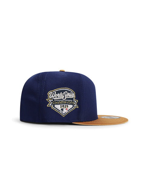 New Era 5950 Dodgers World Series Champs - Blue/Gold