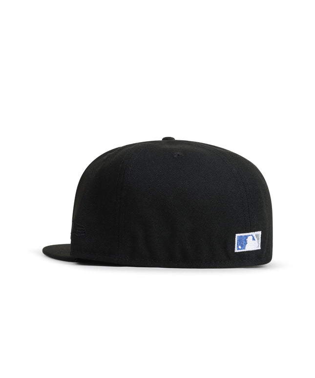 NEW ERA 5950 DODGERS 40TH ANNIVERSARY HAT - BLACK/METALLIC BLUE NEW ERA