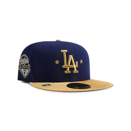 New Era 5950 Dodgers World Series Champs - Blue/Gold