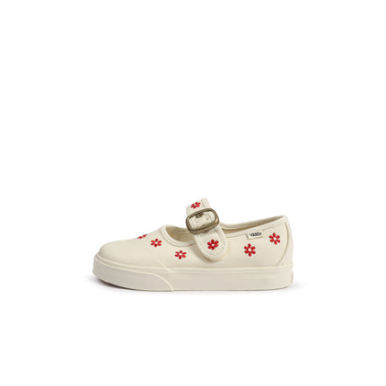 Vans (TD) Mary Jane Floral - White/Red