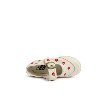 Vans (TD) Mary Jane Floral - White/Red