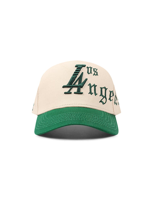 Reference Paradise LA Script Hat - Cream/Green