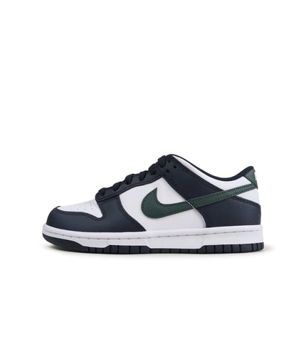 NIKE BIG KIDS DUNK LOW - OBSIDIAN/VINTAGE GREEN NIKE