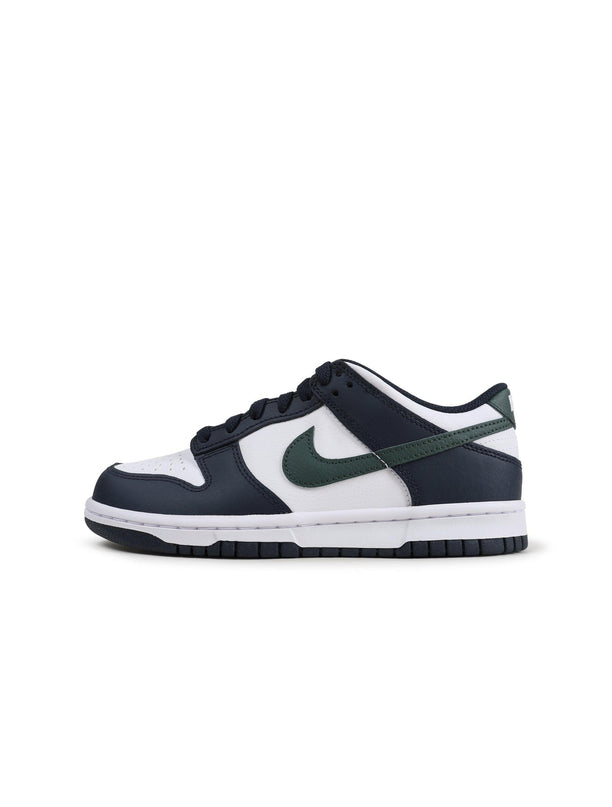 NIKE BIG KIDS DUNK LOW - OBSIDIAN/VINTAGE GREEN NIKE