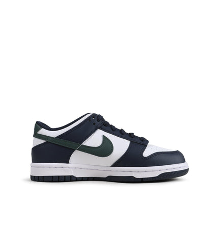 NIKE BIG KIDS DUNK LOW - OBSIDIAN/VINTAGE GREEN NIKE