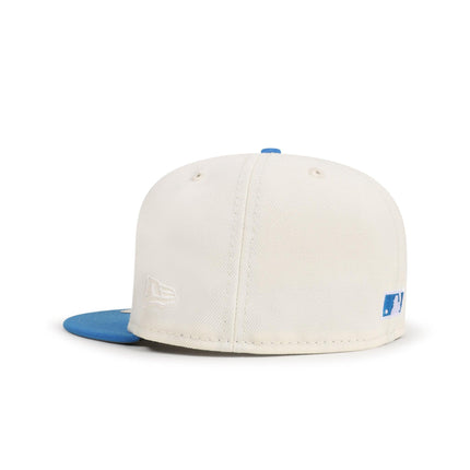 NEW ERA 5950 DODGERS 40TH ANNIVERSARY HAT - CHROME/SOUTHWEST BLUE NEW ERA