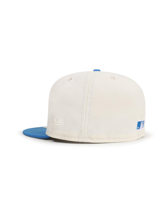 NEW ERA 5950 DODGERS 40TH ANNIVERSARY HAT - CHROME/SOUTHWEST BLUE NEW ERA