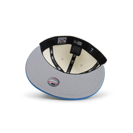 NEW ERA 5950 DODGERS 40TH ANNIVERSARY HAT - CHROME/SOUTHWEST BLUE NEW ERA