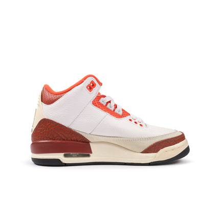 Air Jordan Big Kids 3 Retro - White/Mars