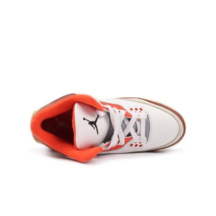 Air Jordan Big Kids 3 Retro - White/Mars
