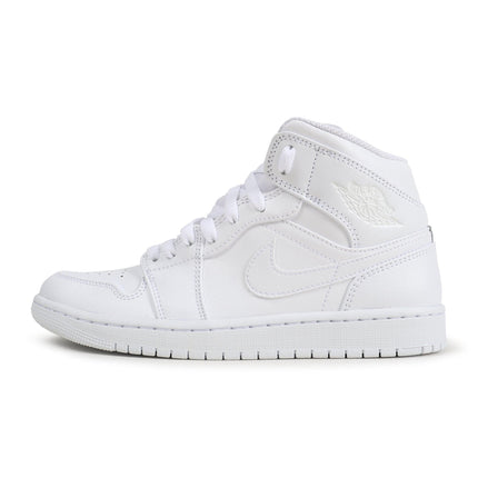 Air Jordan Mens 1 Mid - Triple White - Denim Exchange 
