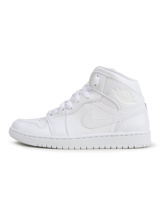 Air Jordan Mens 1 Mid - Triple White - Denim Exchange 