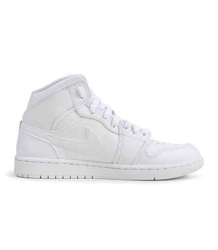 Air Jordan Mens 1 Mid - Triple White - Denim Exchange 