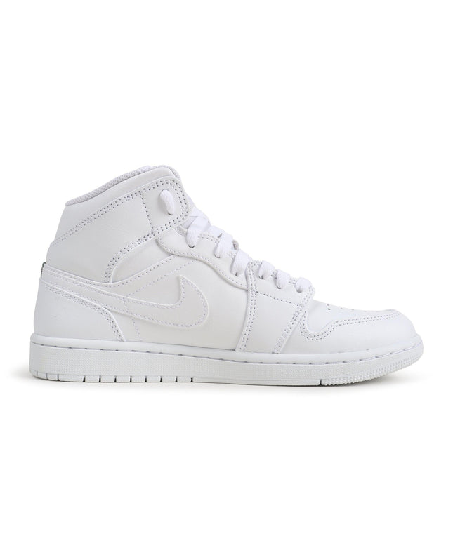 Air Jordan Mens 1 Mid - Triple White - Denim Exchange