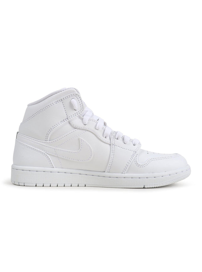 Air Jordan Mens 1 Mid - Triple White - Denim Exchange 