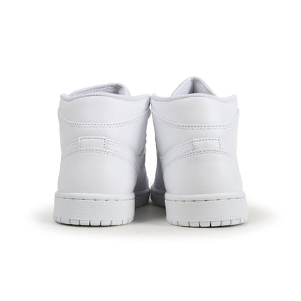 Air Jordan Mens 1 Mid - Triple White - Denim Exchange 