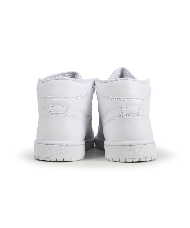 Air Jordan Mens 1 Mid - Triple White - Denim Exchange