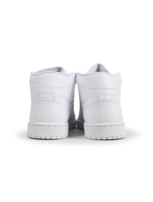 Air Jordan Mens 1 Mid - Triple White - Denim Exchange 