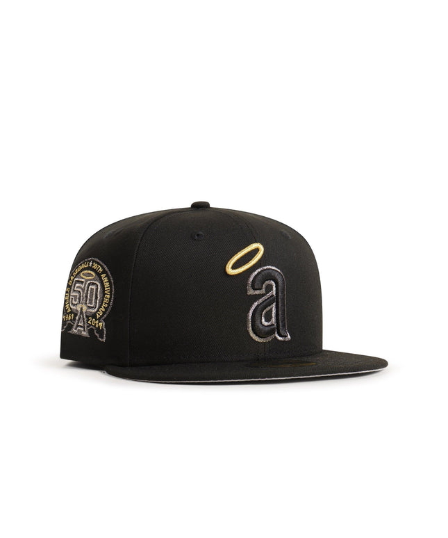 New Era 5950 Angels 50TH Anniversary Hat - Black - Denim Exchange