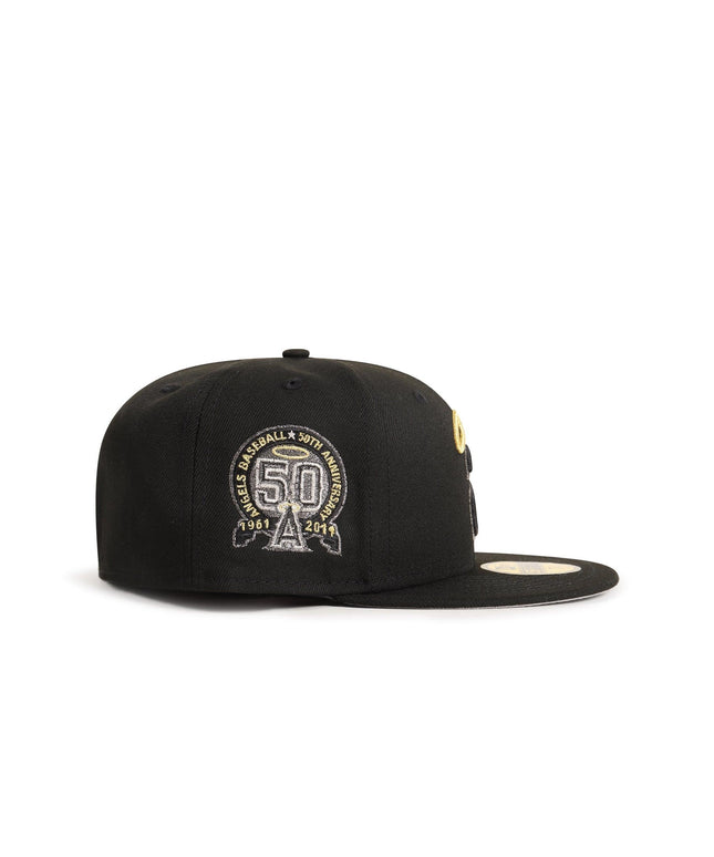 New Era 5950 Angels 50TH Anniversary Hat - Black - Denim Exchange