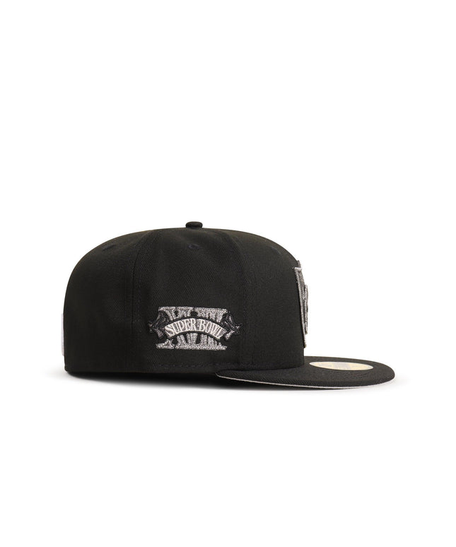 New Era 5950 Raiders XVIII Super Bowl Hat - Black - Denim Exchange