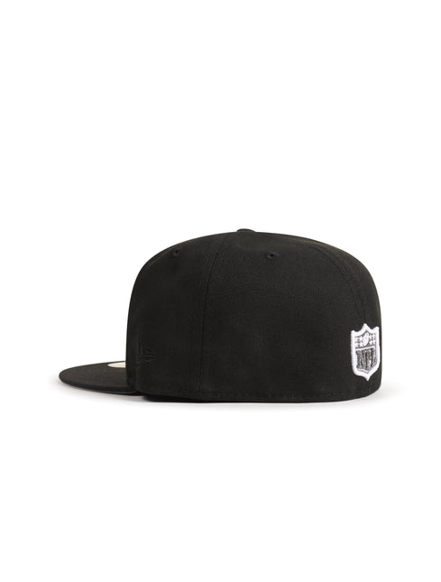 New Era 5950 Raiders XVIII Super Bowl Hat - Black - Denim Exchange 