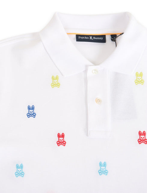 Psycho Bunny Bonham Pique Polo - White - Denim Exchange 