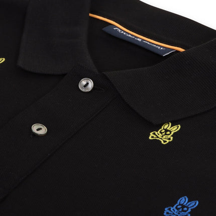Psycho Bunny Bonham Pique Polo - Black - Denim Exchange 